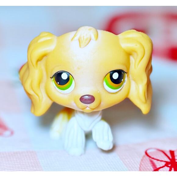 2006 Authentic Littlest Pet Shop LPS #79 Cocker Spaniel Puppy Dog Green Eyes - Picture 6 of 10